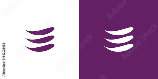 Obraz Modern and simple letter E initials logo design