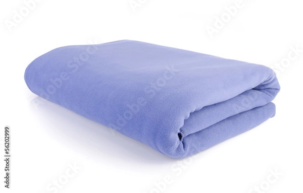 Obraz blanket, Soft warm blanket on background