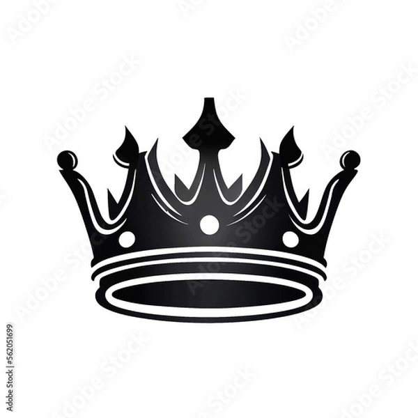 Fototapeta Royal crown icon isolated from background.