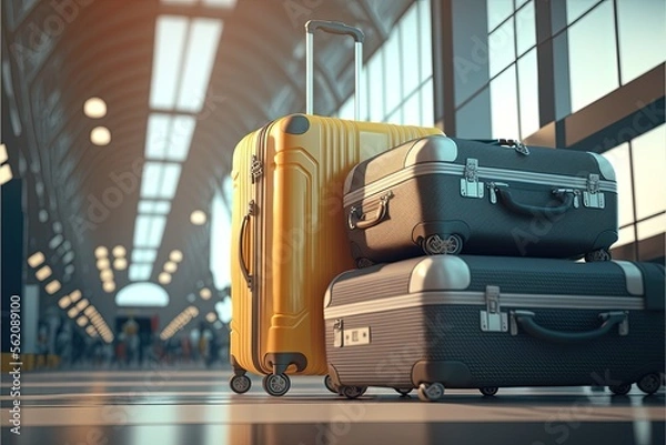 Obraz Digital illustration about suitcase.