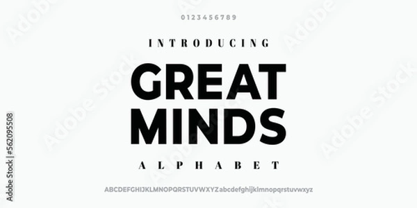 Fototapeta Modern Bold Font. Regular Italic Number Typography urban style alphabet fonts for fashion, sport, technology, digital, movie, logo design, vector illustration