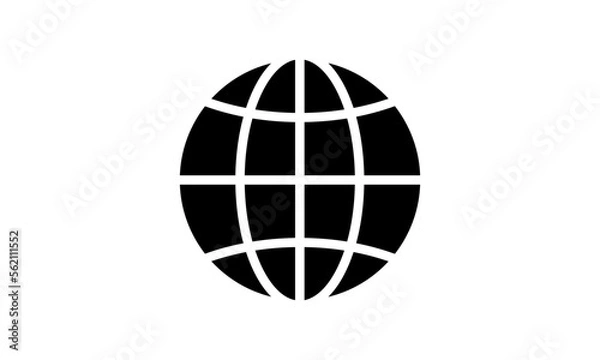 Fototapeta circle globe logo icon vector