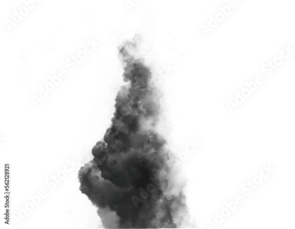 Obraz set of bad smoke pollution on transparency background