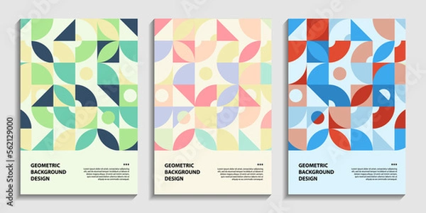 Fototapeta Geometric background design template