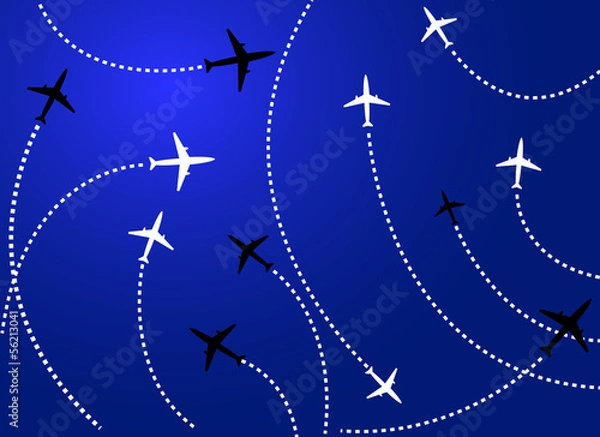 Obraz Airplanes blue