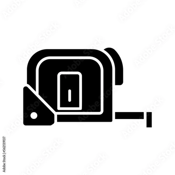 Fototapeta measure tape glyph icon