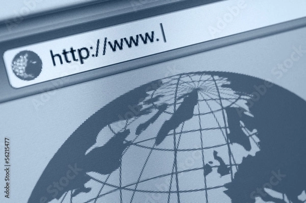 Fototapeta Pasek adresu