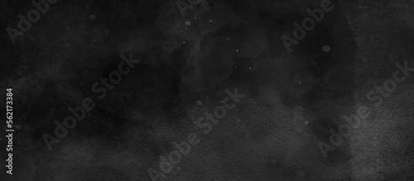 Fototapeta abstract black backdrop concrete texture background banner pattern.