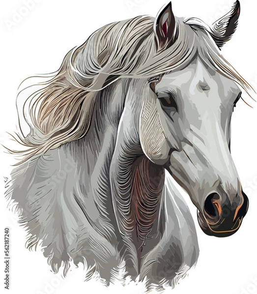 Obraz horse head illustration