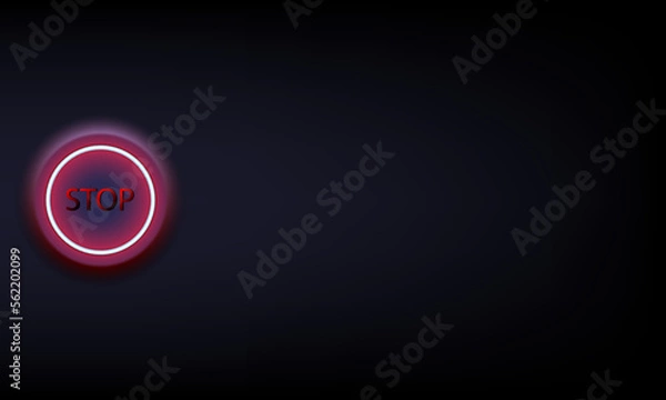 Fototapeta push button switch stop background,technology background
