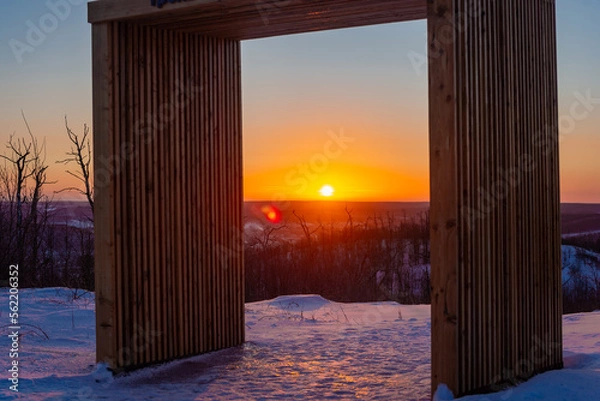Obraz Sunrise in the Zhiguli mountains!