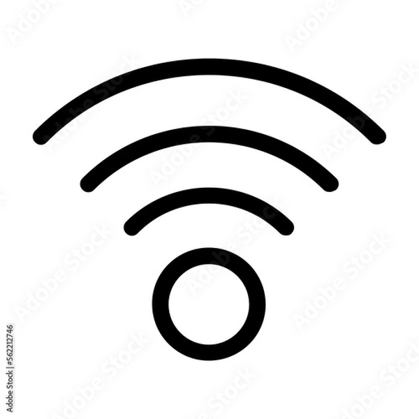Fototapeta Wifi signal icon transparent png 