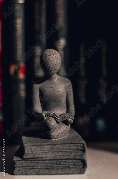 Obraz Figurine with a book