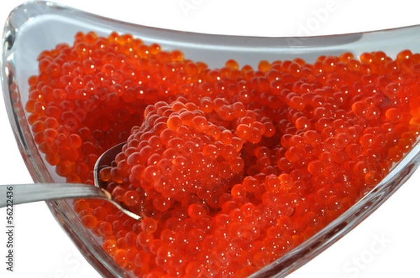 Obraz Salmon red caviar in plate