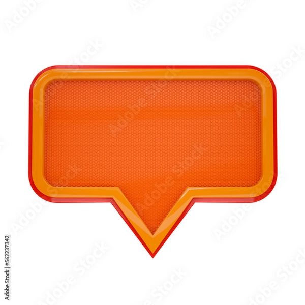 Fototapeta Empty rectangular signboard mockup cartoon promotional and advertising campaigns isolated on white background