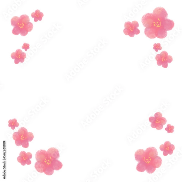 Obraz 梅いっぱいフレーム