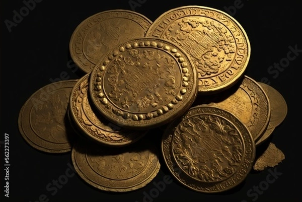 Obraz Tas de pièces d'or