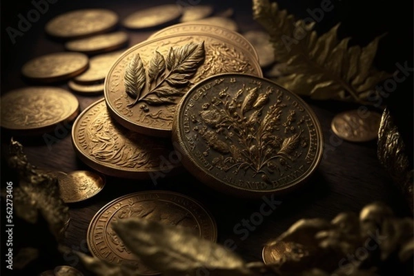 Obraz Tas de pièces d'or