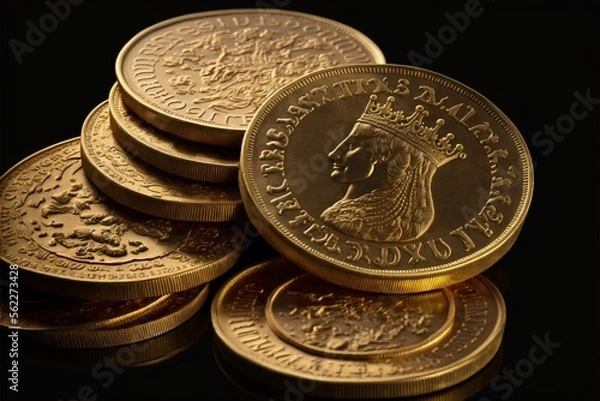 Obraz Tas de pièces d'or