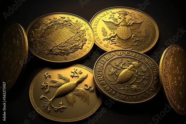 Obraz Tas de pièces d'or