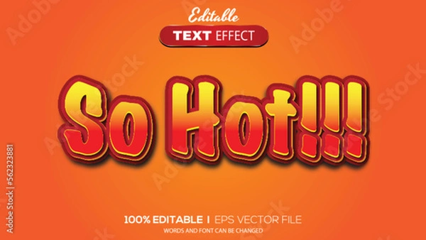 Obraz 3D editable text effect hot theme