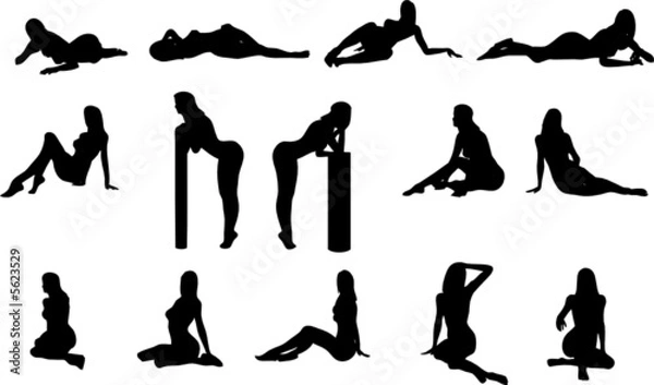 Obraz Sexy Silouettes - Vector