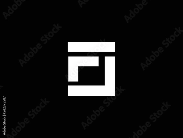 Obraz initial letter FL LF  logo vector concept