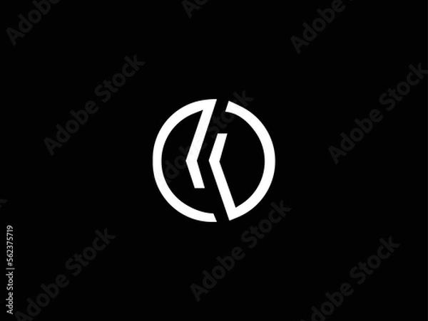 Obraz initial letter LL logo vector concept