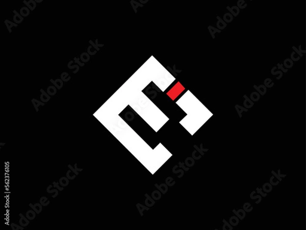 Obraz initial letter EB BE  logo vector concept