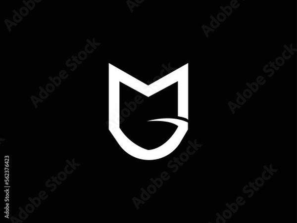 Obraz initial letter M logo vector concept