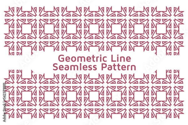 Fototapeta Geometric Line Pattern Modern Design for Background, Carpet, Wallpaper, Clothing, Wrapping, Batik, Fabric