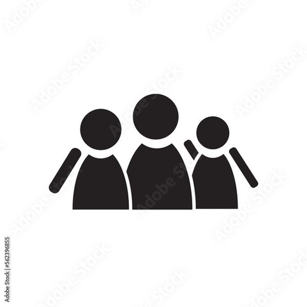 Fototapeta Team Icon family icon vector illustration