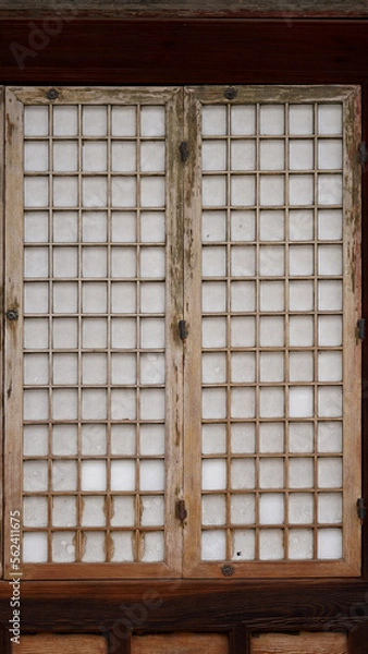 Fototapeta 한국의 겨울 속 전통 고궁