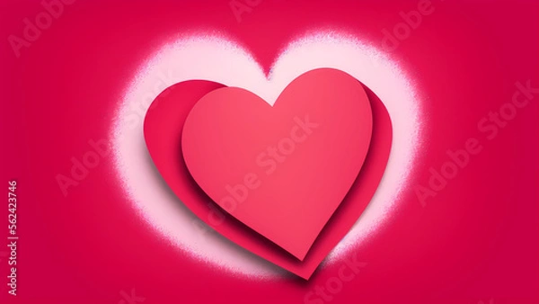 Fototapeta Valentine day themed background art concept using Generative AI