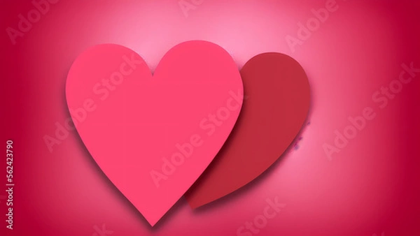 Fototapeta Valentine day themed background art concept using Generative AI