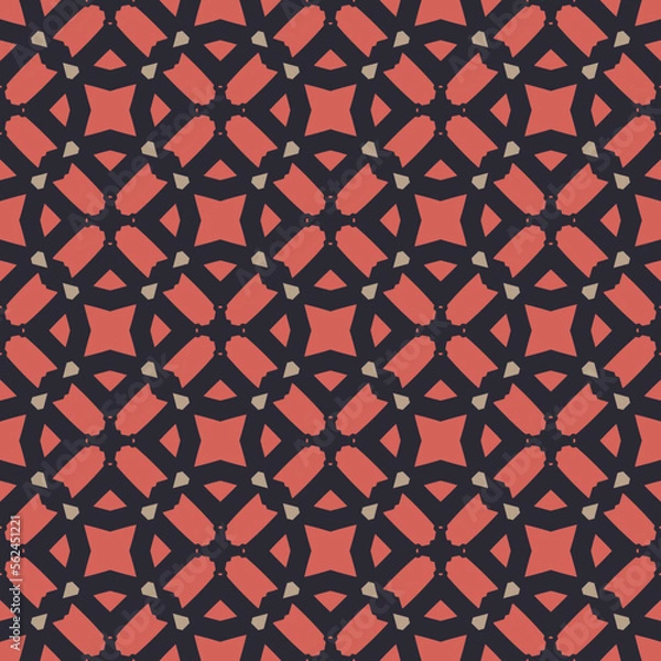 Fototapeta Geometric pattern. Seamless vector background. Ethnic graphic design