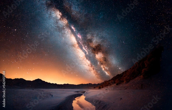 Obraz milky way landscape