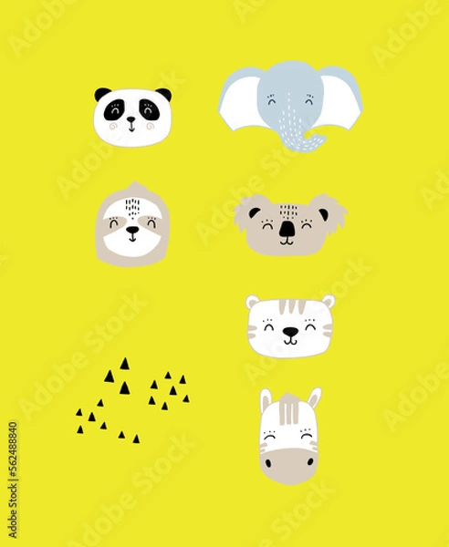 Fototapeta cute animals vector image