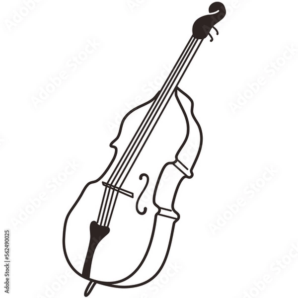 Fototapeta double bass