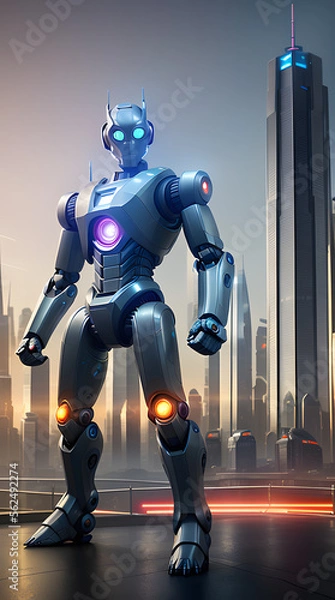 Obraz future robot generated by generative ai