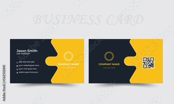Fototapeta Business Card design.modern business card design.double sided business card design template.Creative and Clean.Vector design