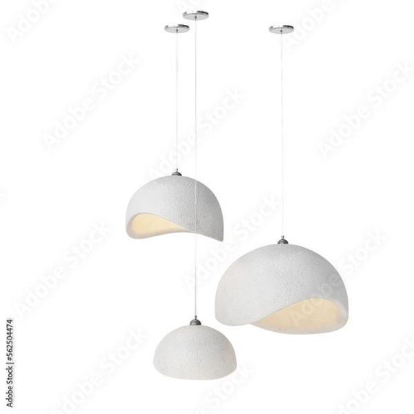 Obraz Concrete pendant lamps B style