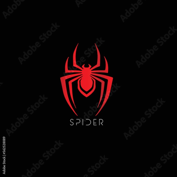 Fototapeta Creative Professional Trendy and Minimal Spider Logo Design, Logo in Editable Vector Format	