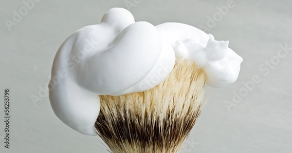 Obraz rasierpinsel mit schaum