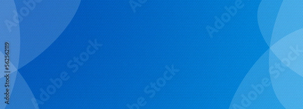 Fototapeta Abstract geometrical blue gradient digital web horizontal banner design template blank with place for text . Waves shapes.