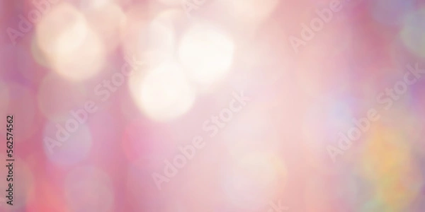 Fototapeta Pink glitter defocus background. The fabric is pink with a blurred defocus reflection.