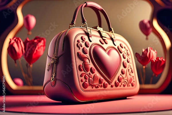 Obraz Valentine's Day, theme_handbag, generative AI