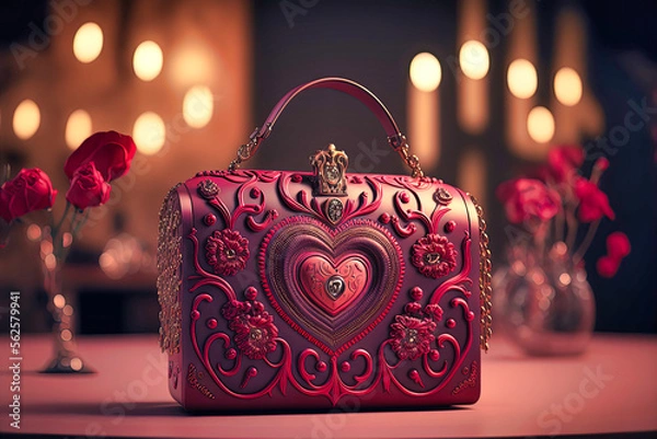 Obraz Valentine's Day, theme_handbag, generative AI