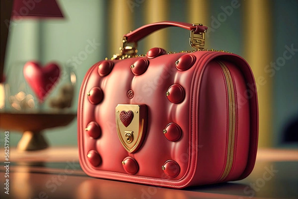Fototapeta Valentine's Day, theme_handbag, generative AI