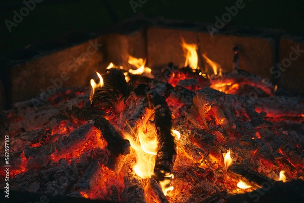 Obraz 焚き火 焚き上げ 炎 